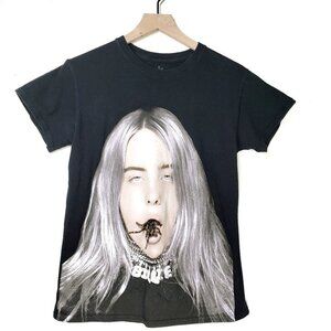 Billie Eilish Tarantula Short Sleeve Tee‎ Graphic S Black Spider T-Shirt